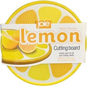 Yellow Lemon Cutting Board Fun Summer Kitchen Cooking